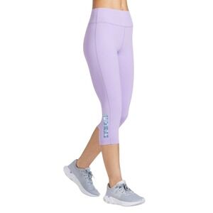PELOTON Essential Capris Leggings Basic Cycle Pants Medium Lavender Workout